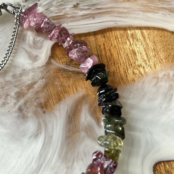 🖤Vtg Tourmaline stone bracelet - Picture 5 of 10